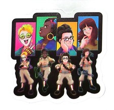 Ghostbusters Slimer Stay Puft Ecto 1 Anime Nostalgia Water Resistant Sticker