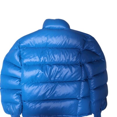 Moncler ASICS Vintage Down Jacket Men's Size S Blue From
