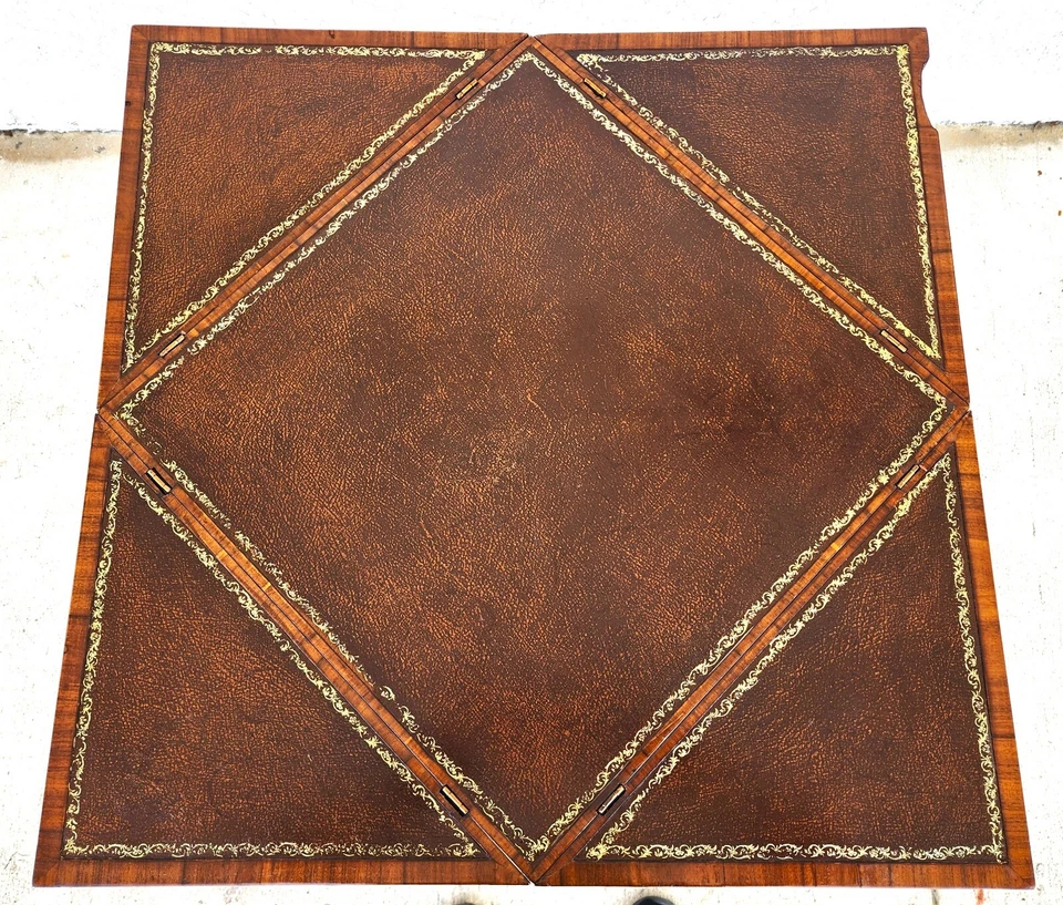 Mesa de jogo Pierre Deux flip top couro - Imagem 4 de 4