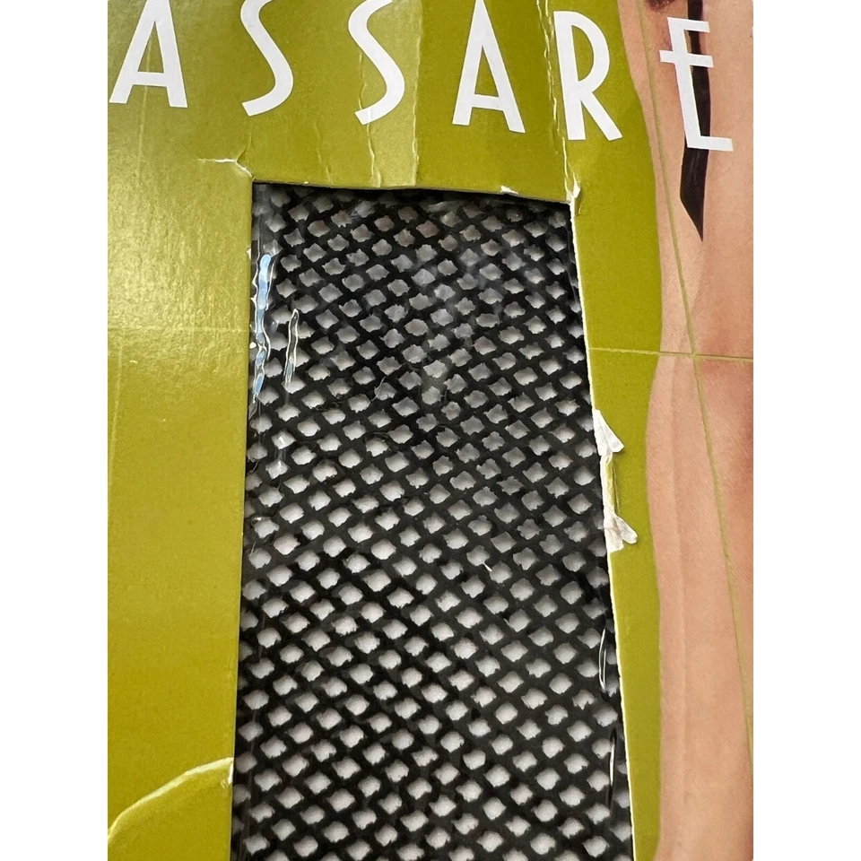 Vassarette Moda Muslos Altos 4420 Negras Redes de Pescado Talla M NUEVO Foto 3 de 4