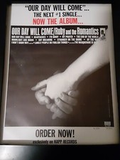 Ruby And The Romantics Our Day Will Come Rare Original Promo Poster Ad Framed