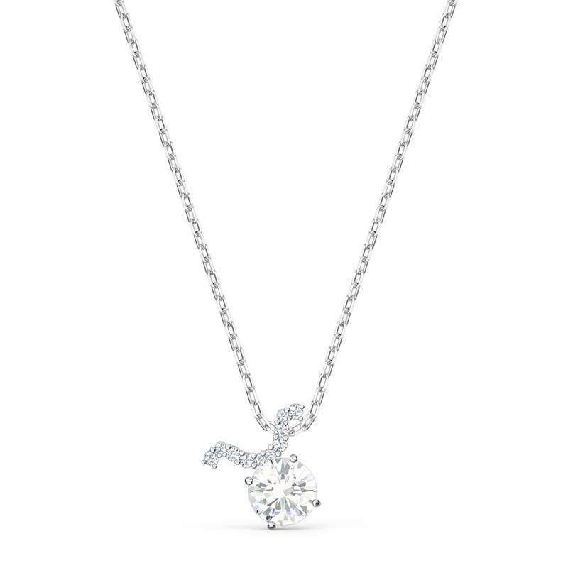 値下【新品】SWAROVSKIスワロフスキー72 Baroque pendant Swarovski Zodiac Pendant Necklace Taurus White Mixed Metal