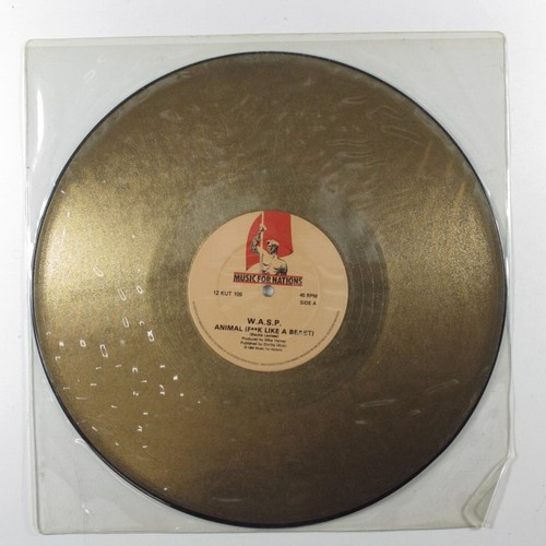 W.A.S.P. Animal MUSIC FOR NATIONS 12" VG++ 45rpm uk gold vinyl l eBay