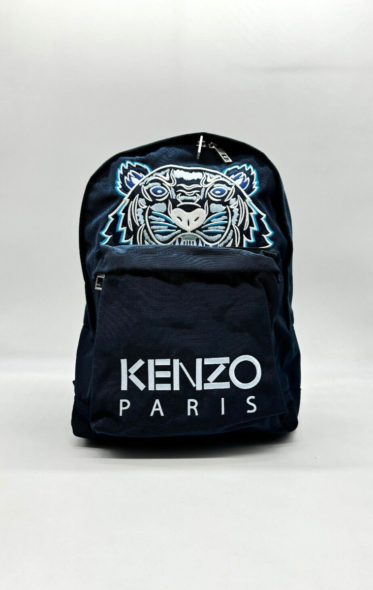 KENZO Tiger logo embroidered nylon large backpack - Navy | eBay KENZO Tiger logo embroidered nylon large backpack - Navy | eBay