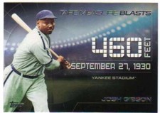 2015 Topps Update Tape Measure Blasts #TMB-15 Josh Gibson Baseball Card NM-MT