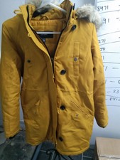 Vero Moda Yellow Bomber Jacket W Faux Fur Hood Size Xs