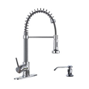 Vigo Chrome Pull Out Spray Kitchen Sink Faucet 1hole Swivel Tap W