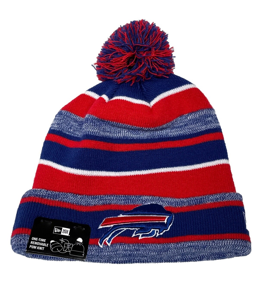 New Era Buffalo Bills NFL Multicolor Beanie Hat Cap Pom Bills