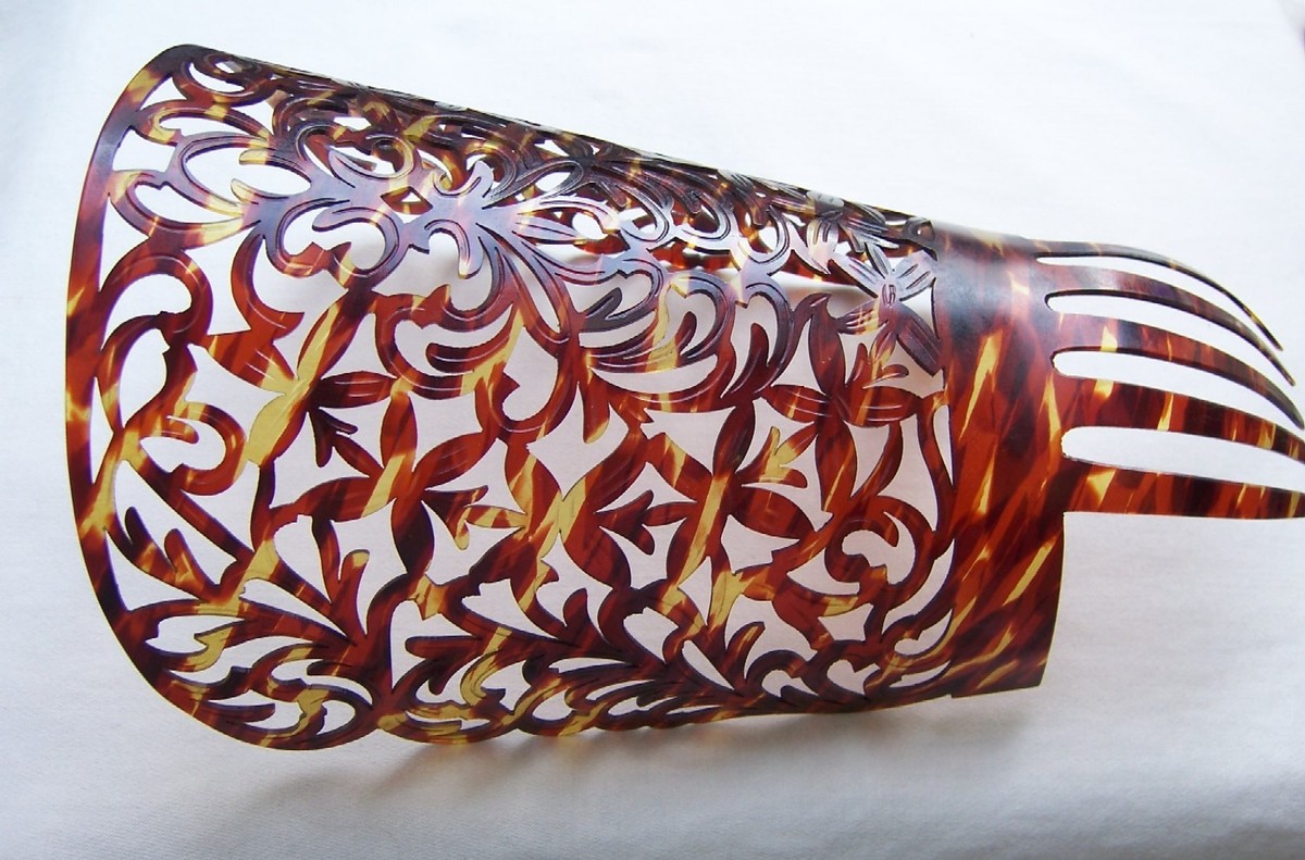 Large Plastic Tortoise Shell Spanish Mantilla Style Hair Comb Hair Ornament Tortoiseshell Comb Peineta for a Mantilla, made for Spanish  main image 2