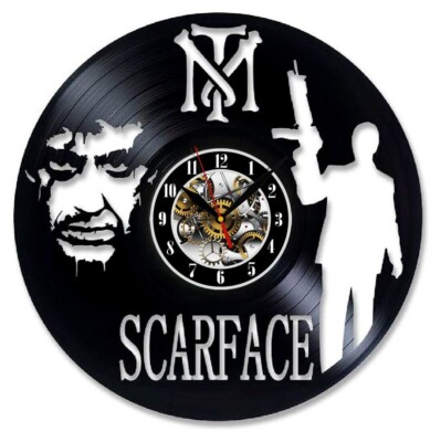Scarface Vinyl Wall Clock Home Design Gift Birthday Holiday Present