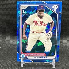 Jalvin Arias 2024 Bowman 1st Sapphire Refractor Philadelphia Phillies BCP-226