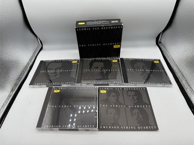 BEETHOVEN THE STING QUARTETS EMERSON STRING QUARTET 7-DISC CD BOX SET W/ BOOKLET