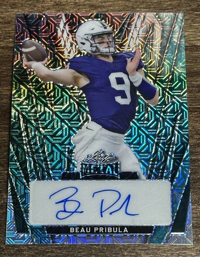 ‼️2024 Leaf Metal Beau Pribula Auto RC #2/4 Mizzou Tigers Penn State Look