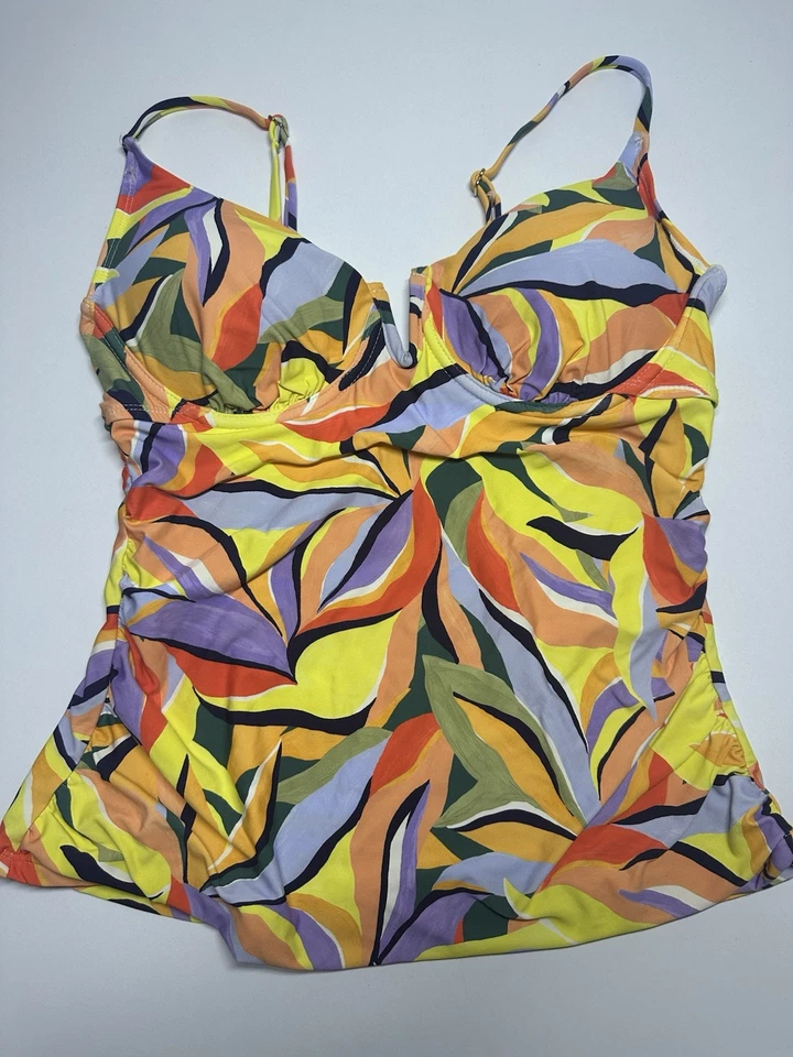 Tankini ANNE KLEIN 2 Piezas Mujer Ajustable Con Aros Top Talla M Parte Inferior Talla L Foto 3 de 4