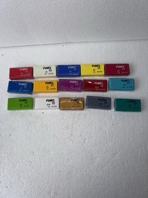  FIMO Soft Polymer Clay Lot 15x 25g Bars   Damaged Packaging