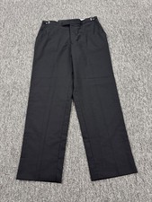 Allure Men Tuxedo Pants Men 33-34-35 Black Worsted Wool Formal Specialist Vtg