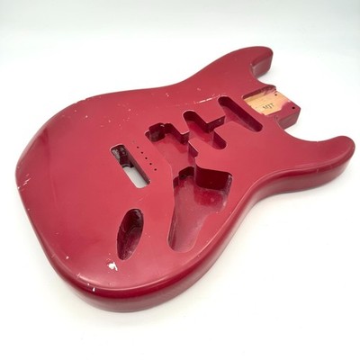 MJT Stratocaster Body Alder Relic Nitro Burgundy mjt6638