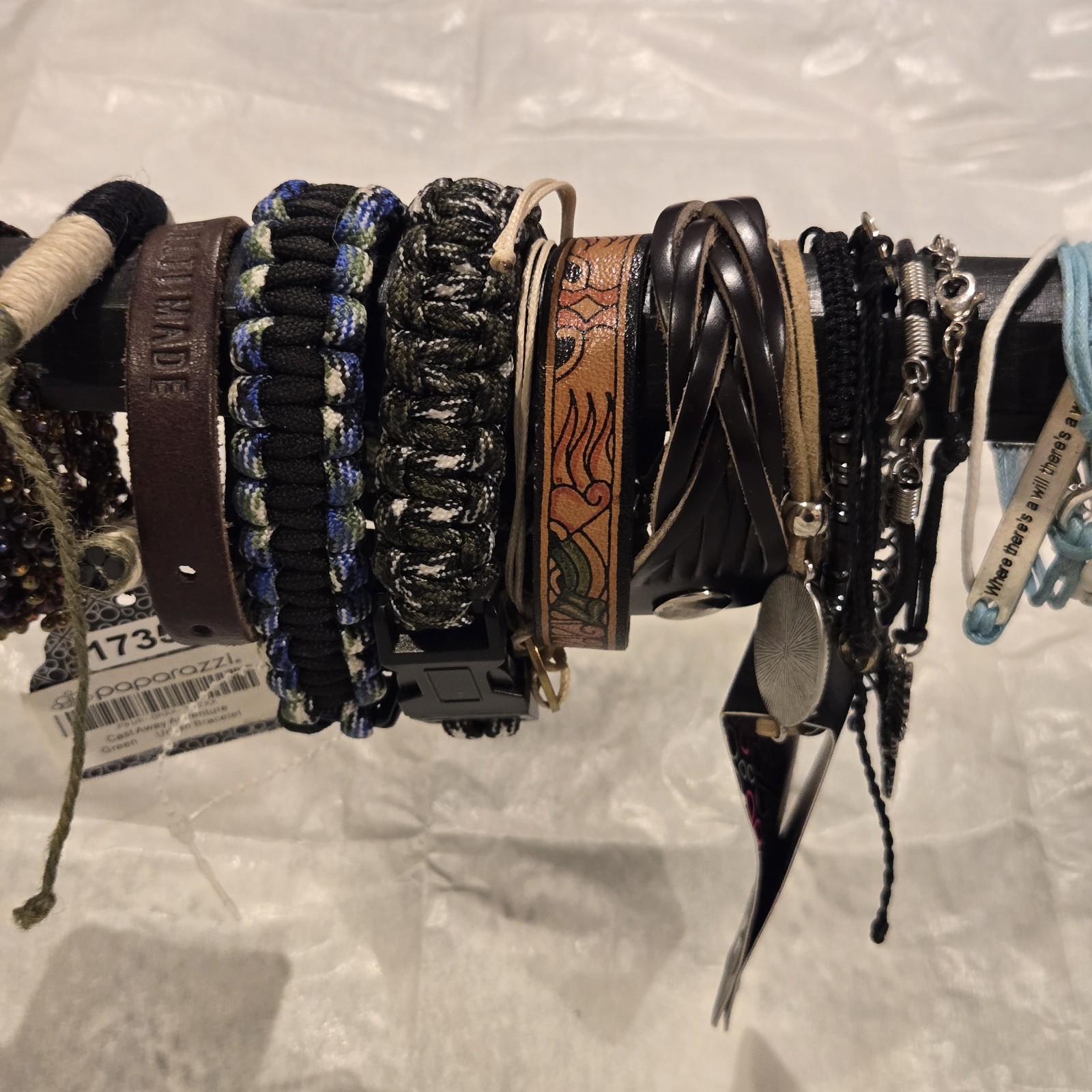 Assorted Bracelet Collection. Including Leather, … - image 3