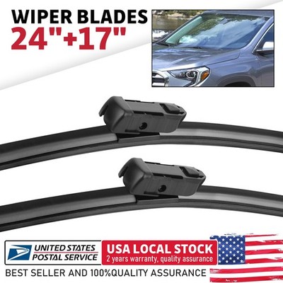 NEW SET OF 2 All Season Wiper Blades size 24''&17'' Windshield Front Right & Left
