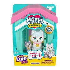 Little Live Pets Mama Surprise Families Husky Family Pink Roof Mamas House