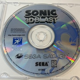 Sonic 3D Blast (Sega Saturn, 1996) DISC ONLY  Tested & Working