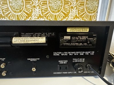 SANSUI TU-5900 Vintage AM/FM Stereo Tuner | eBay