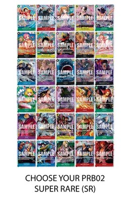 One Piece TCG PRB02 - Pick Your Super Rare (SR) - NM English Premium The Best