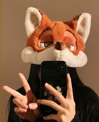 Animation Merchandise Cute plush Warm Fox hat