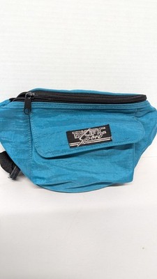 Pacific Sport Vintage 80s 90s Fanny Pack Belt Bag Adjustable Turquoise And Black