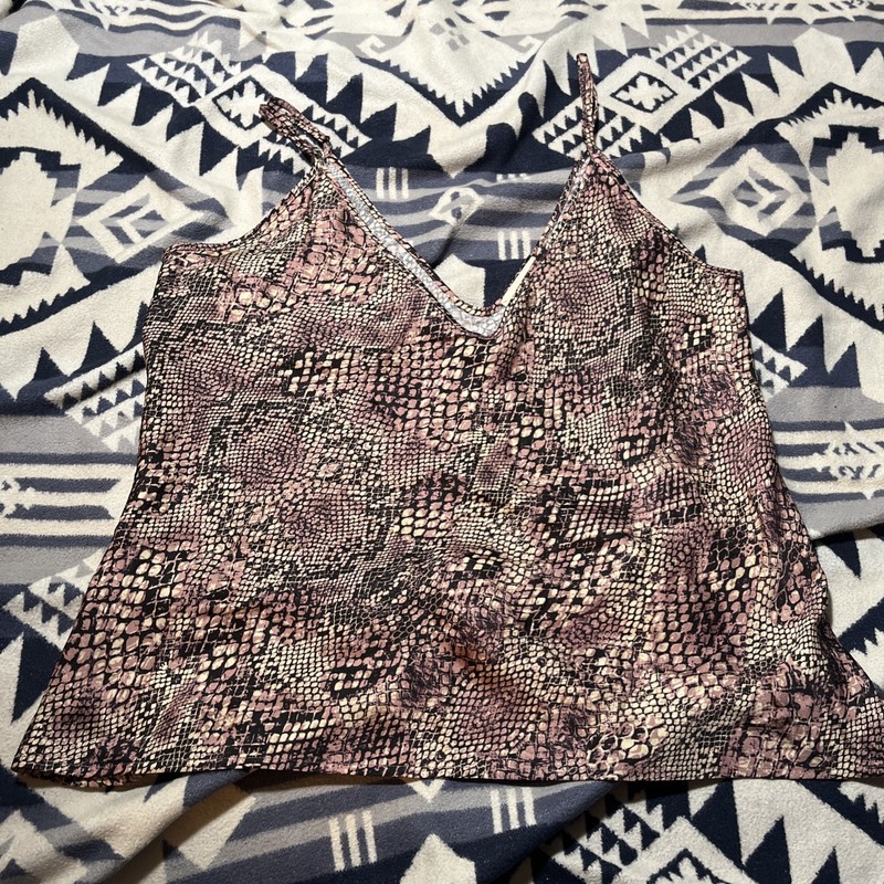 L'Agence Tank Top Womens M Medium snake skin Print Camisole