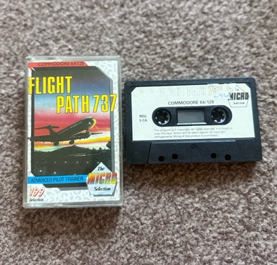 Commodore 64 Spiel Flight Path 737 getestet sehr guter Zustand 
