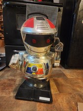 Vintage Rare 1980s Silver Scooter 2000 Emiglio Battery Powered Toy Robot 26"