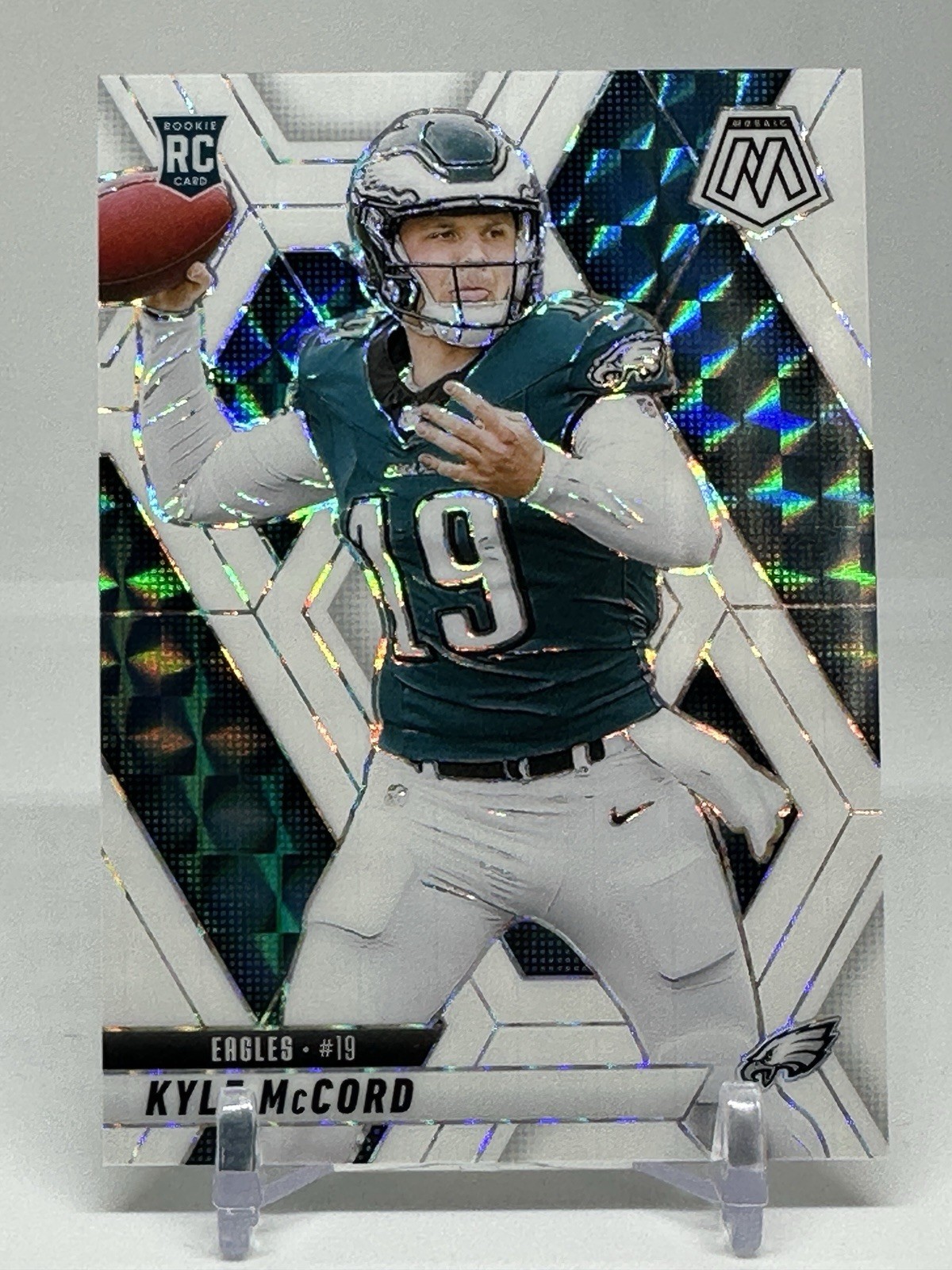 2025 Panini Mosaic #352 Kyle McCord White Mosaic /25