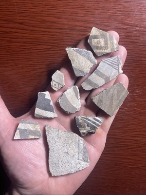 MLC s9050 (10) Painted Anasazi Pottery Shards AZ NM Artifacts X Robert Harris