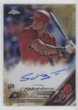 2016 Topps Chrome Rookie Gold Refractor 36/50 Socrates Brito #RA-SOB Auto 5w7