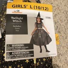 Girls Halloween Starry Witch Costume Size M 7/8 NEW