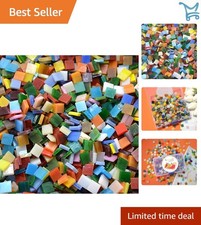 Mosaic Tiles Glass Assorted Colors 1x1cm Art Craft Decor 800pc 1.1lb