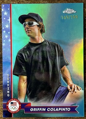 2024 Chrome US Olympic Team Aqua Refractor #88 - Griffin Colapinto - #d /199