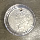 1928 Peace Silver Dollar $1 Philadelphia Business Strike 90% Silver Holed Holder