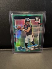 2023 Panini Donruss Optic Rated Rookie C.J. Stroud #244 Green Hyper Prizm (RC)