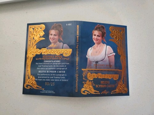 Helena Bonham Carter 2024 Foglia Storia Libro Cultura Pop Autografo Biografia /25 - Foto 6 di 7