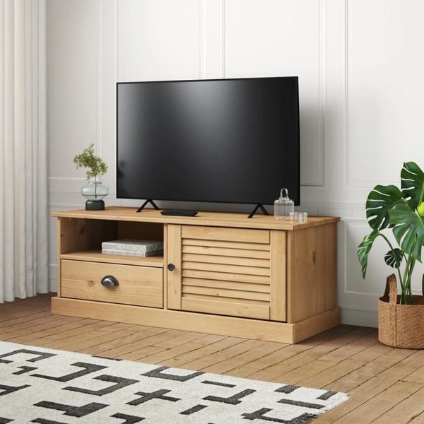Tv-Schrank Vigo 106X40X40 Cm Massivholz Kiefer-image