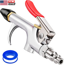 4Pcs Air Blow Kit w/ Rubber Tip Nozzles, 2-Way Air Nozzle w/ 1/4" Quick Plug Air