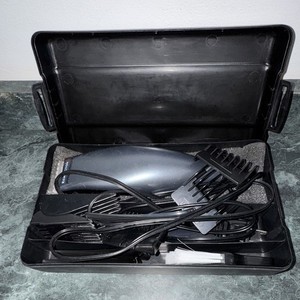 Remington HC-101 Corded Hair Clipper w/ #3 Guard & Storage Case, Silver/Black