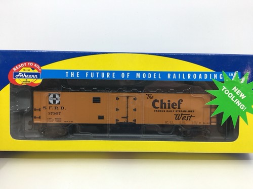 HO Athearn 94511 Santa Fe Chief 50’ Ice Bunker Reefer Boxcar ATSF #37367 | Zustand: Used