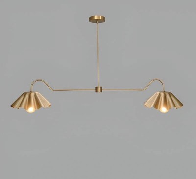 Mid-Century Modern Semi Flush mount Ceiling Light Italian Pendant Handmade light