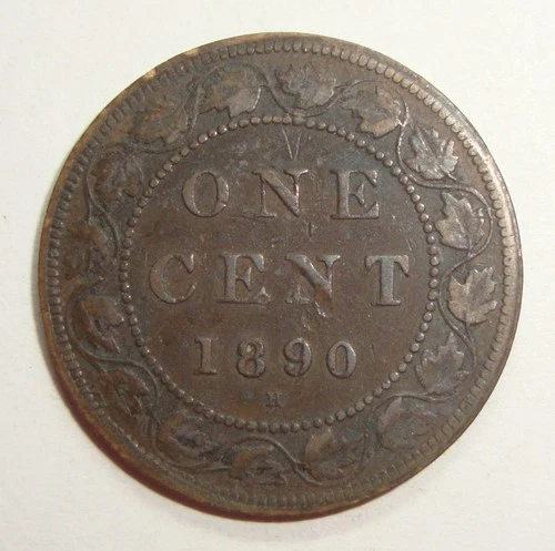 1890 Canada Large Cent — photo from the most recent tracked eBay sale