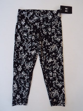 Under Armour Motion Printed Ankle Crop Leggings Black Athletic Pants Fitted YMD