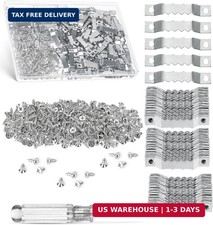 - Sawtooth Picture Hangers, 511 Pack, Silver, Metal Picture Frame Hangers with S