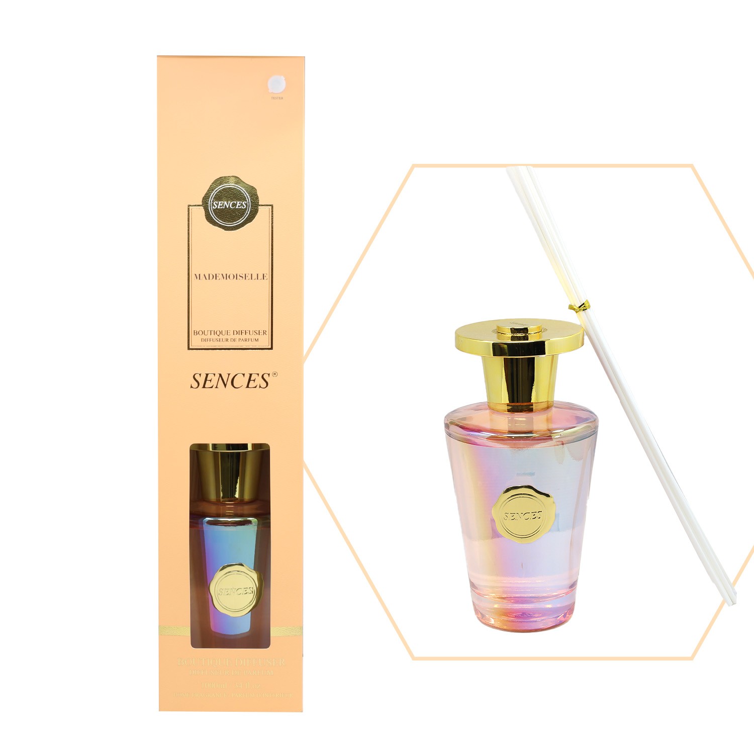 Baltus Reed Diffuser 1000ml Scented Wick Fragrance Mademoiselle Aromatherapy